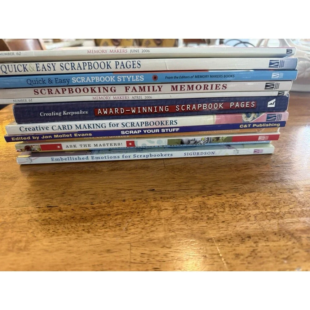 Lot of 12 Scrapbooking Books & Idea Guides Memory Makers Creating Keepsakes C&T